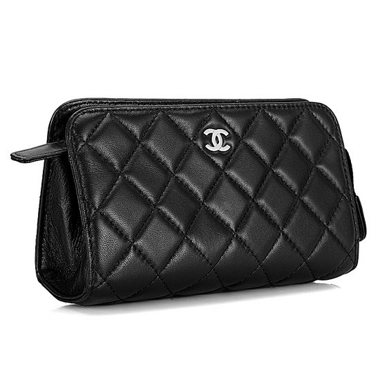 High Quality Chanel Cambon Cosmetie Pouch A31502 Black